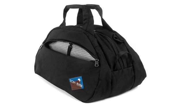 The Old School Carry All in Black 630 Ballistic with a Northwest Sky 200 Halcyon interior